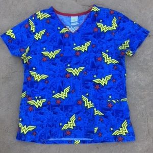 Wonder Woman DC Comics Scrub Top